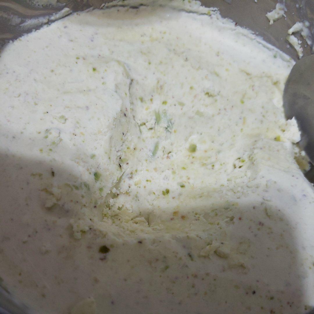 开心果雪糕，独特的味道（熟蛋，不用冰激凌机）