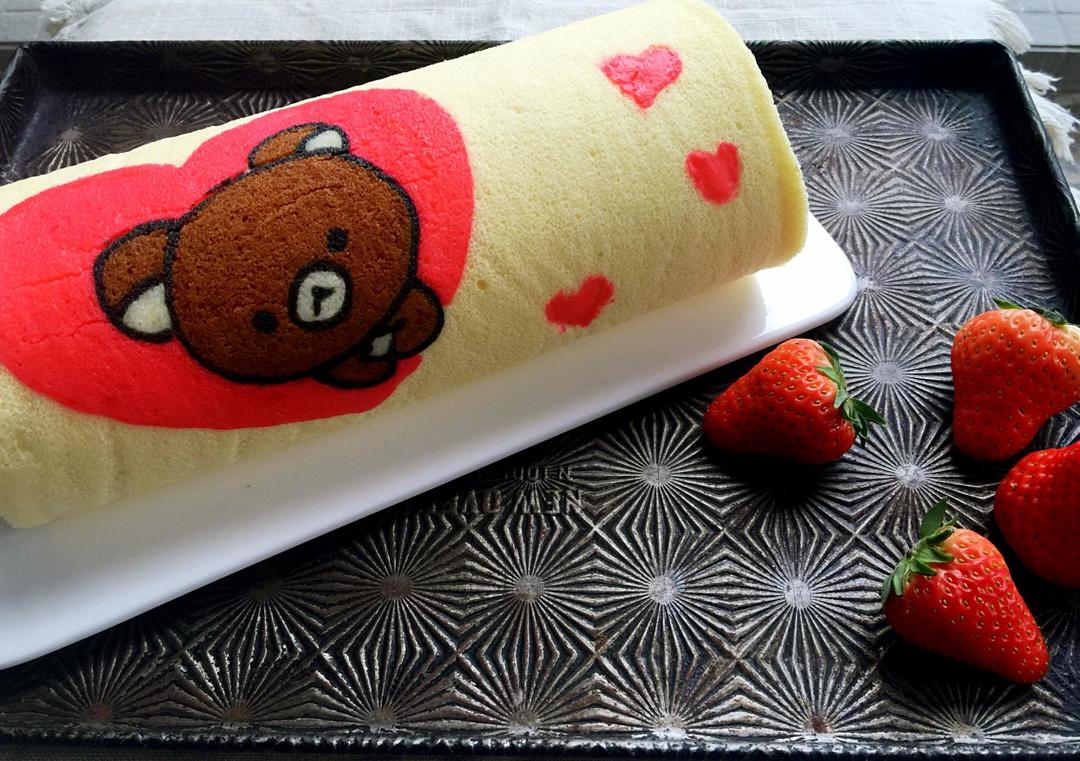 彩绘蛋糕卷图案的做法的做法