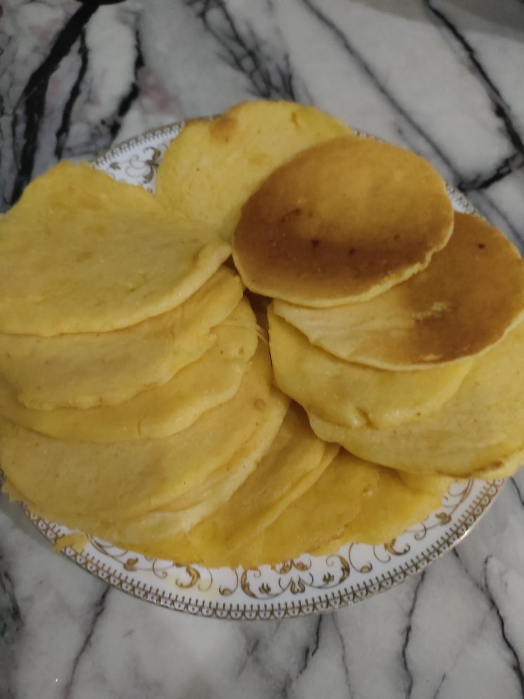 玉米面松饼，早起5分钟搞定，又软又健康