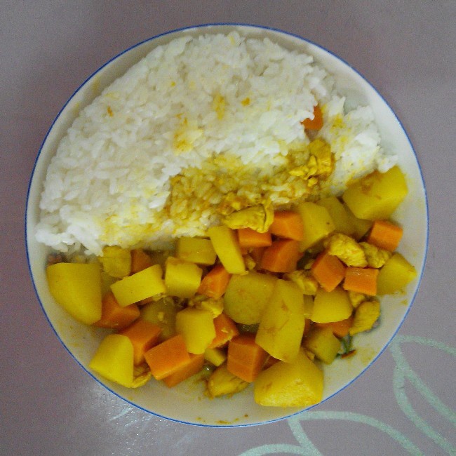 美味咖喱鸡饭