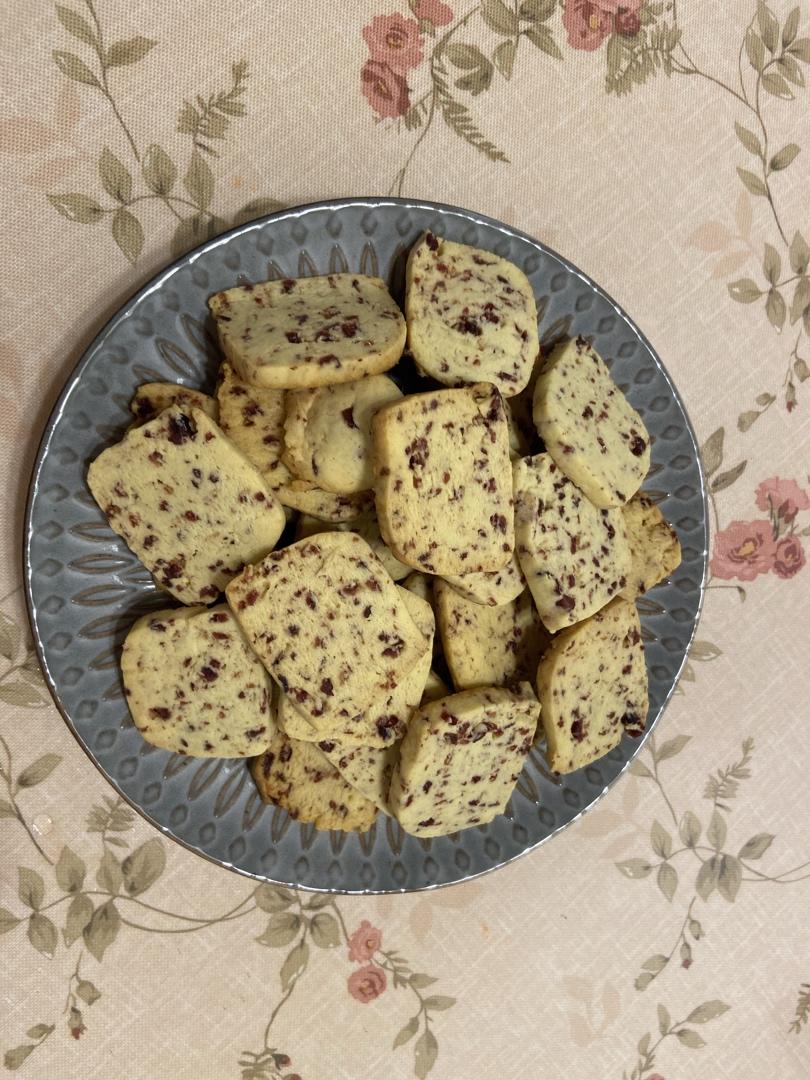 低糖少油版蔓越莓饼干