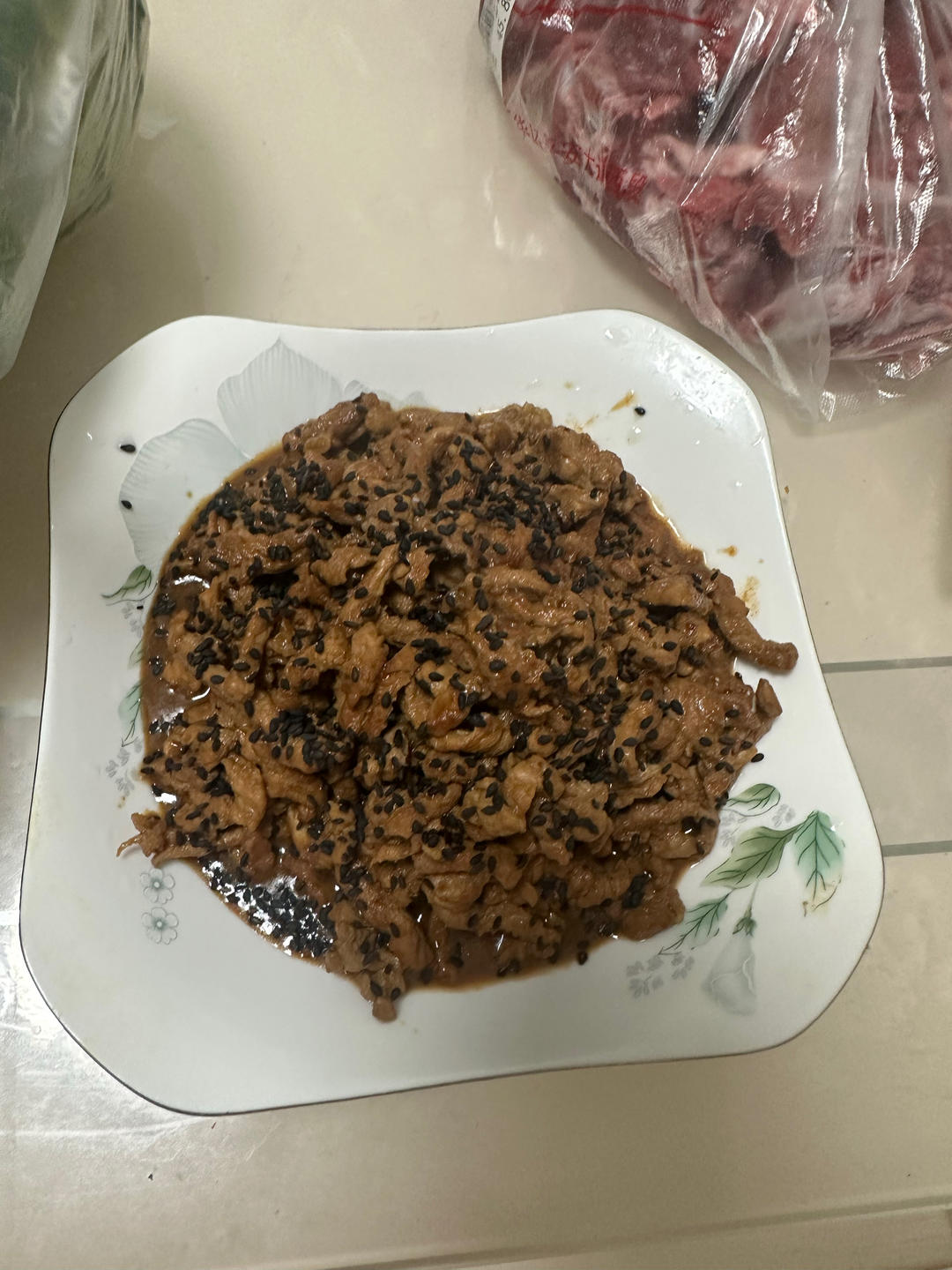 好吃到舔手的酱肉丝