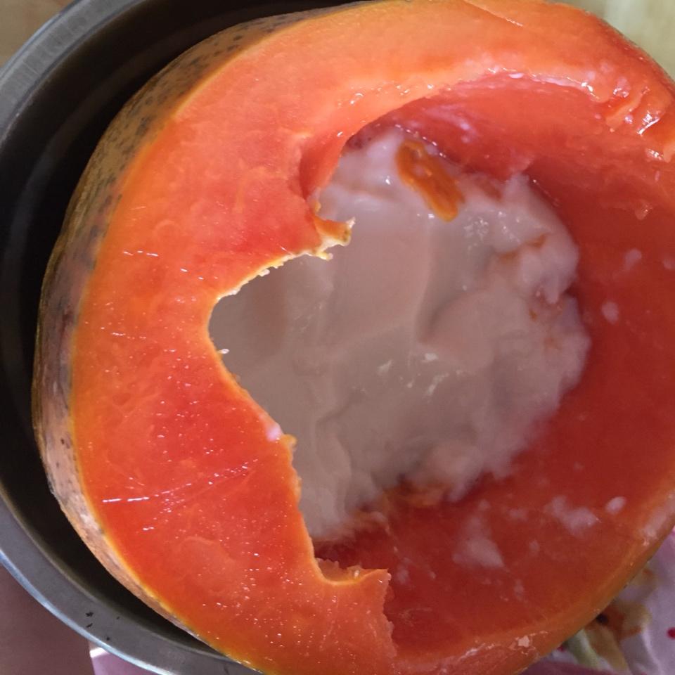 椰汁木瓜冻