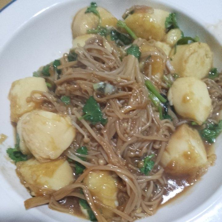 爆好吃的金针菇日本豆腐🔥超简单的家常菜谱～