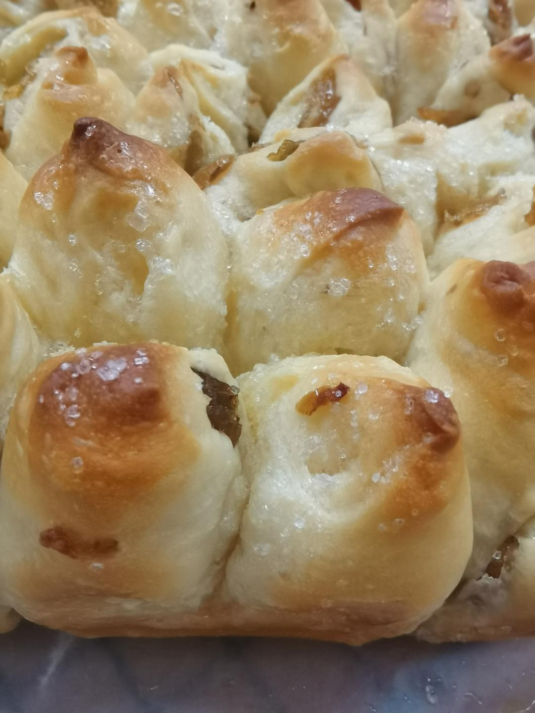 小甜甜葡萄干砂糖餐包