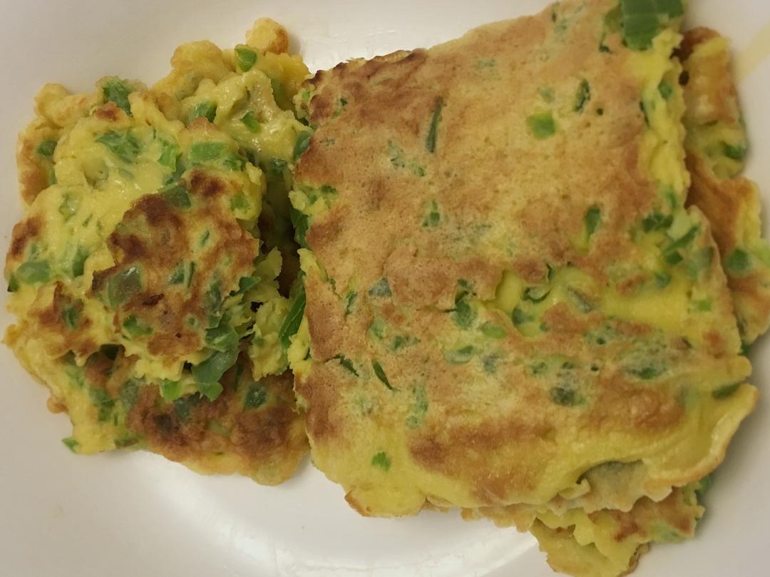 青椒鸡蛋饼