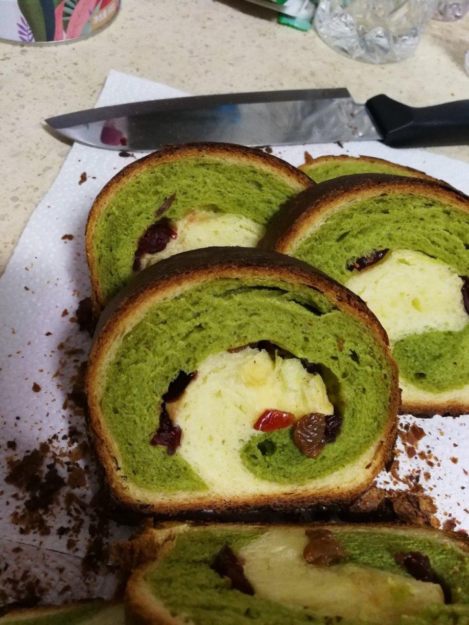 抹茶蜜豆吐司