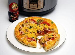 鲜虾芝士pizza（电饭煲版）的做法 步骤13