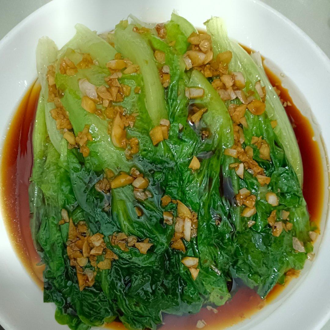 蒜香鲜美凉拌生菜