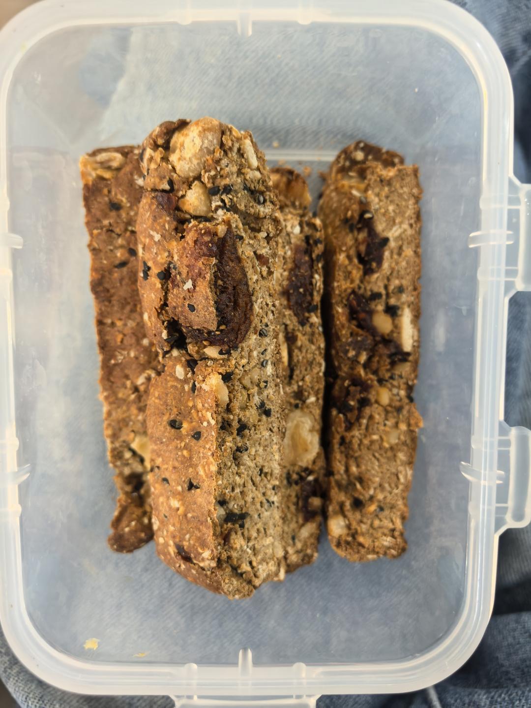 【健康零食】燕麦坚果意式脆饼