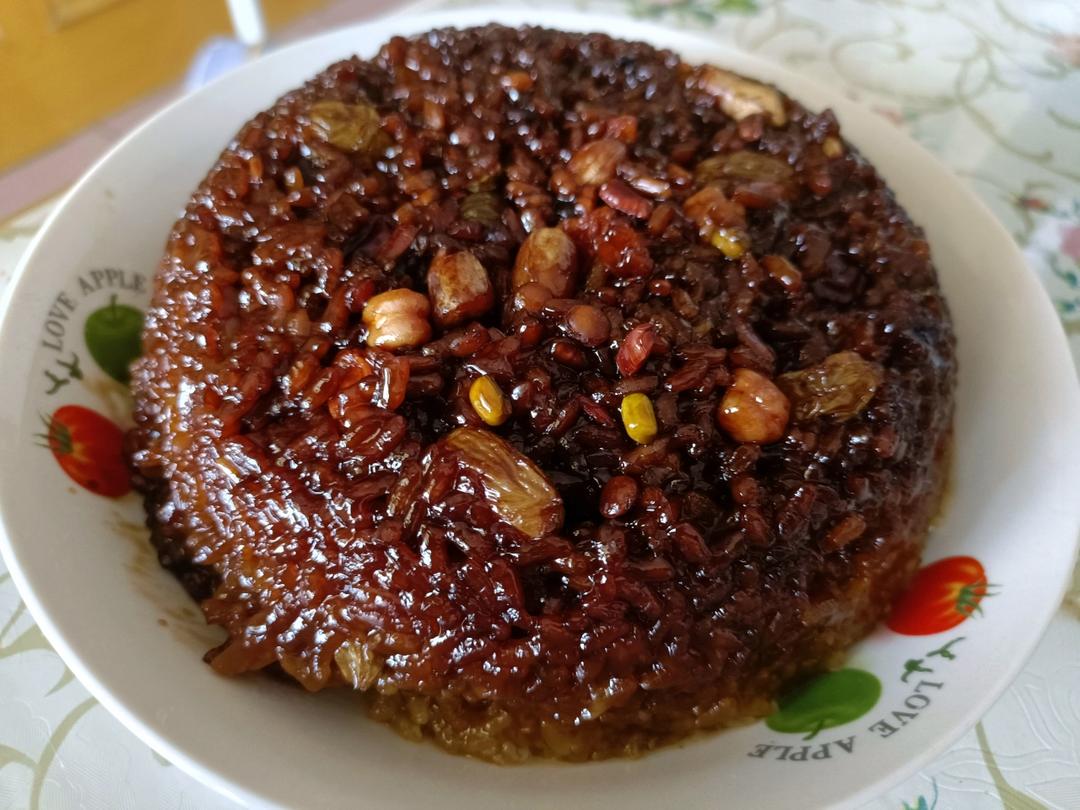 红糖糯米八宝饭