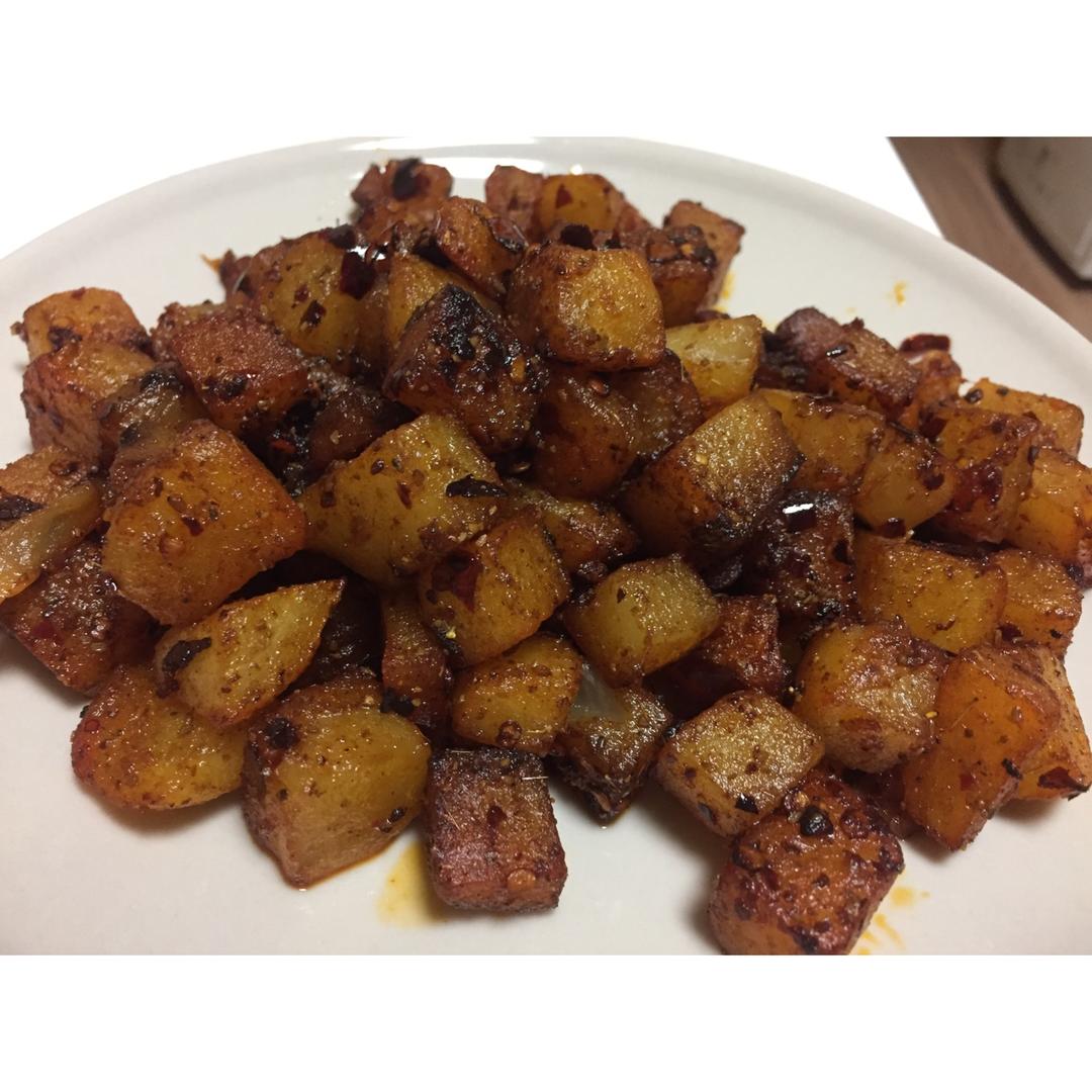 超级快手菜老干妈孜然土豆丁