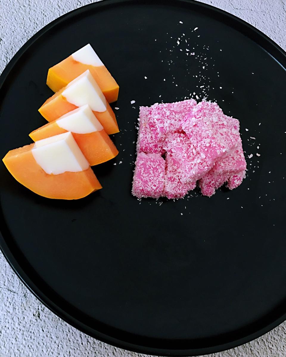 少女心爆棚的火龙果牛奶小方