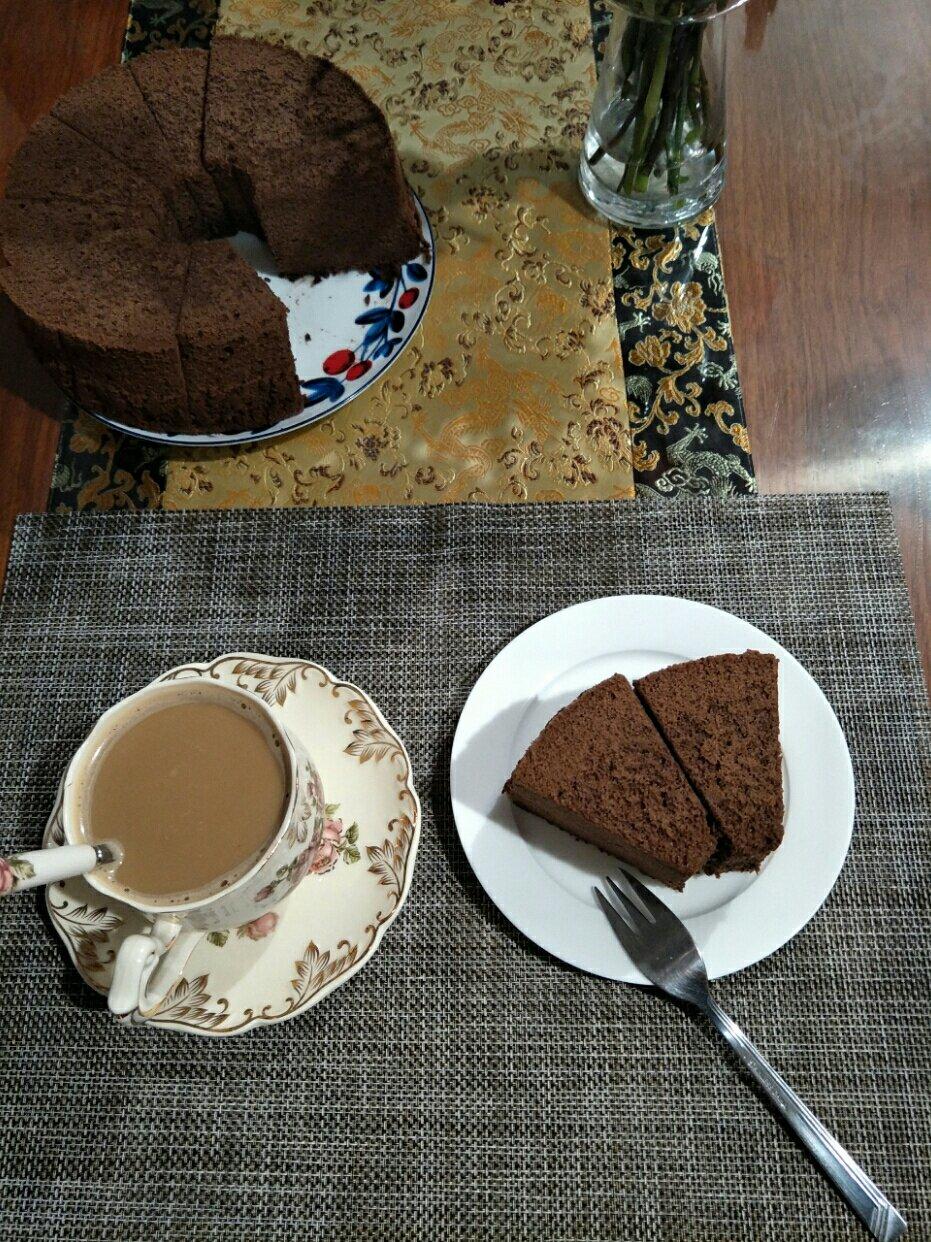 8寸可可戚风蛋糕