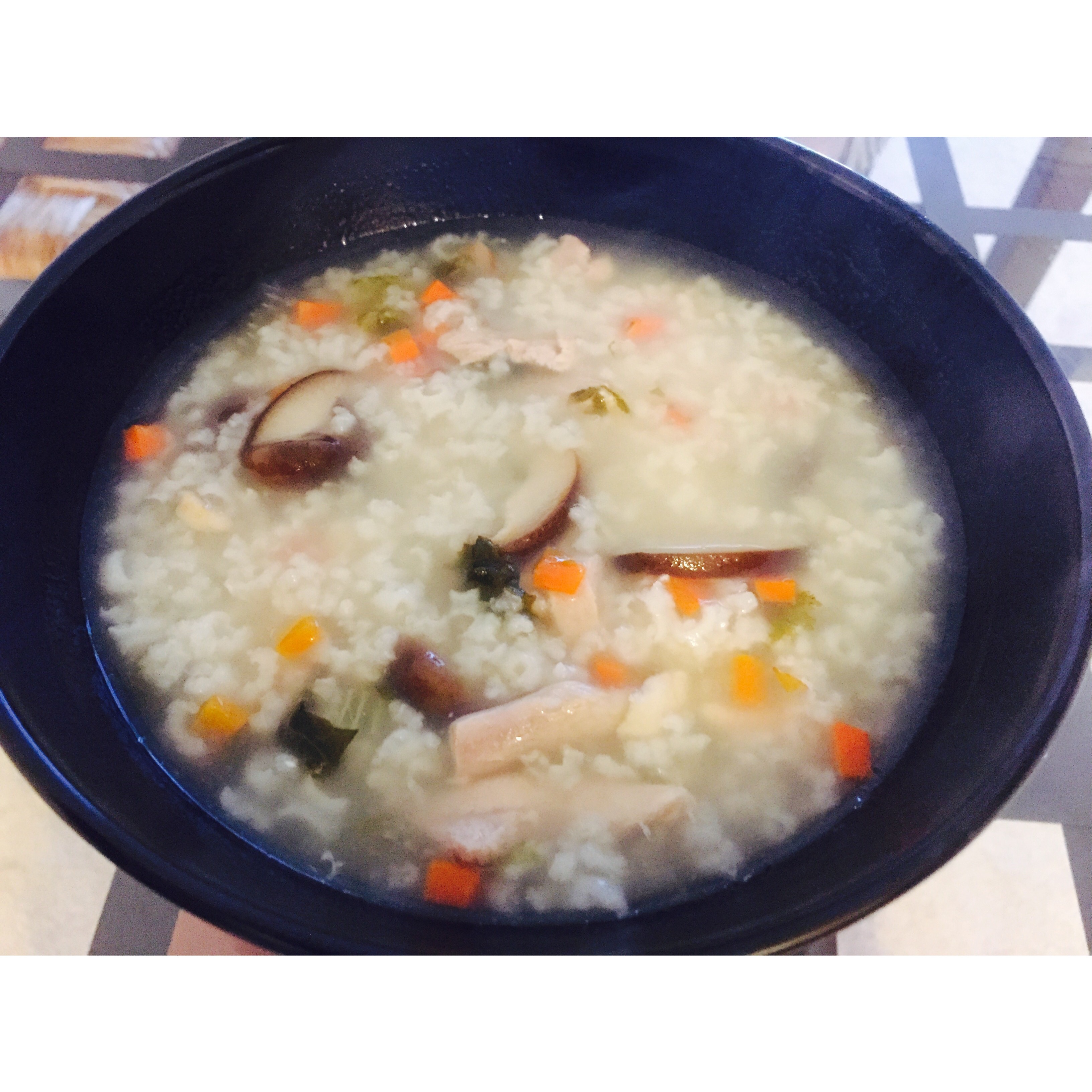 香菇鸡肉粥