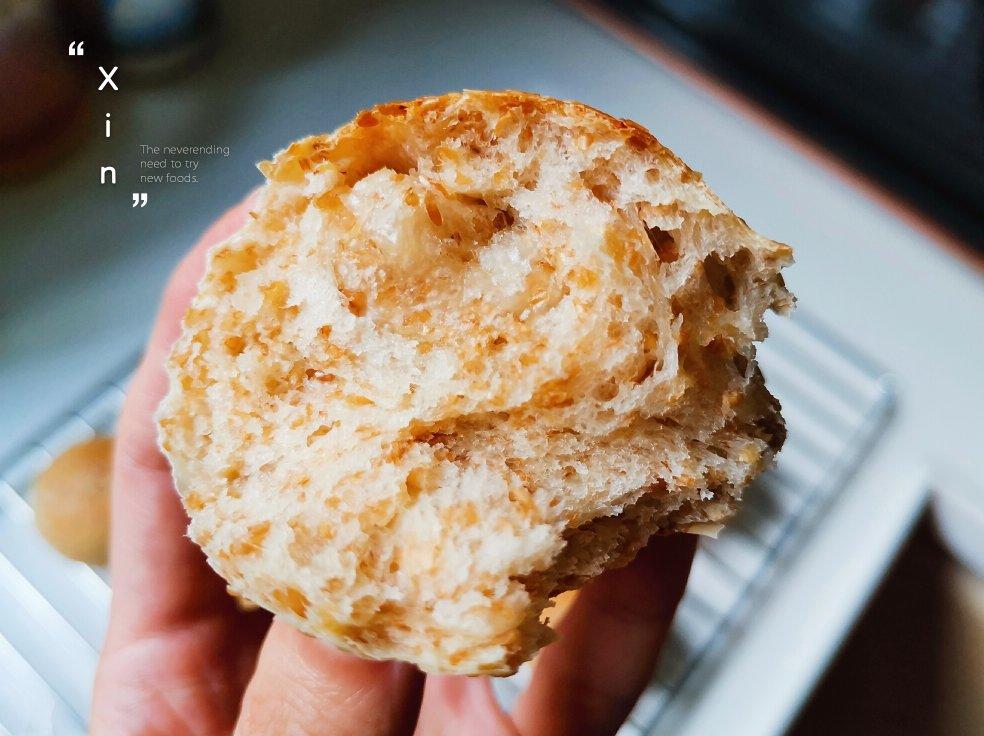 不用揉面的减脂全麦小餐包