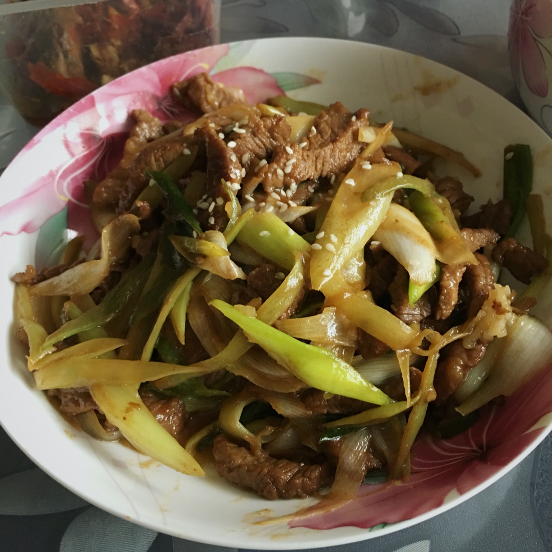 葱爆羊(牛)肉