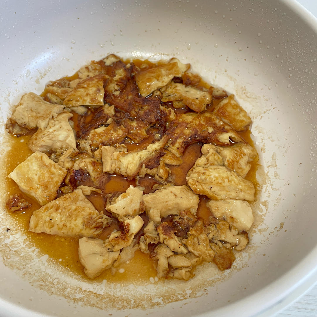 焖煎豆腐