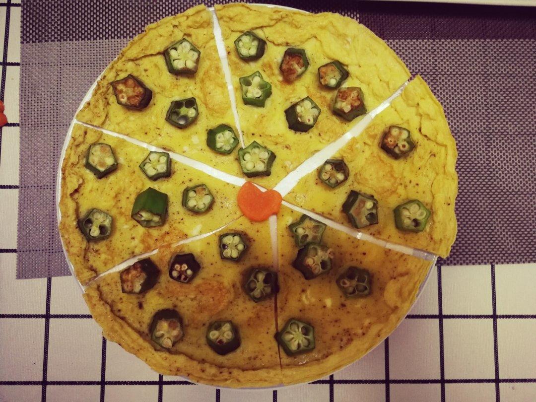 秋葵鸡蛋饼