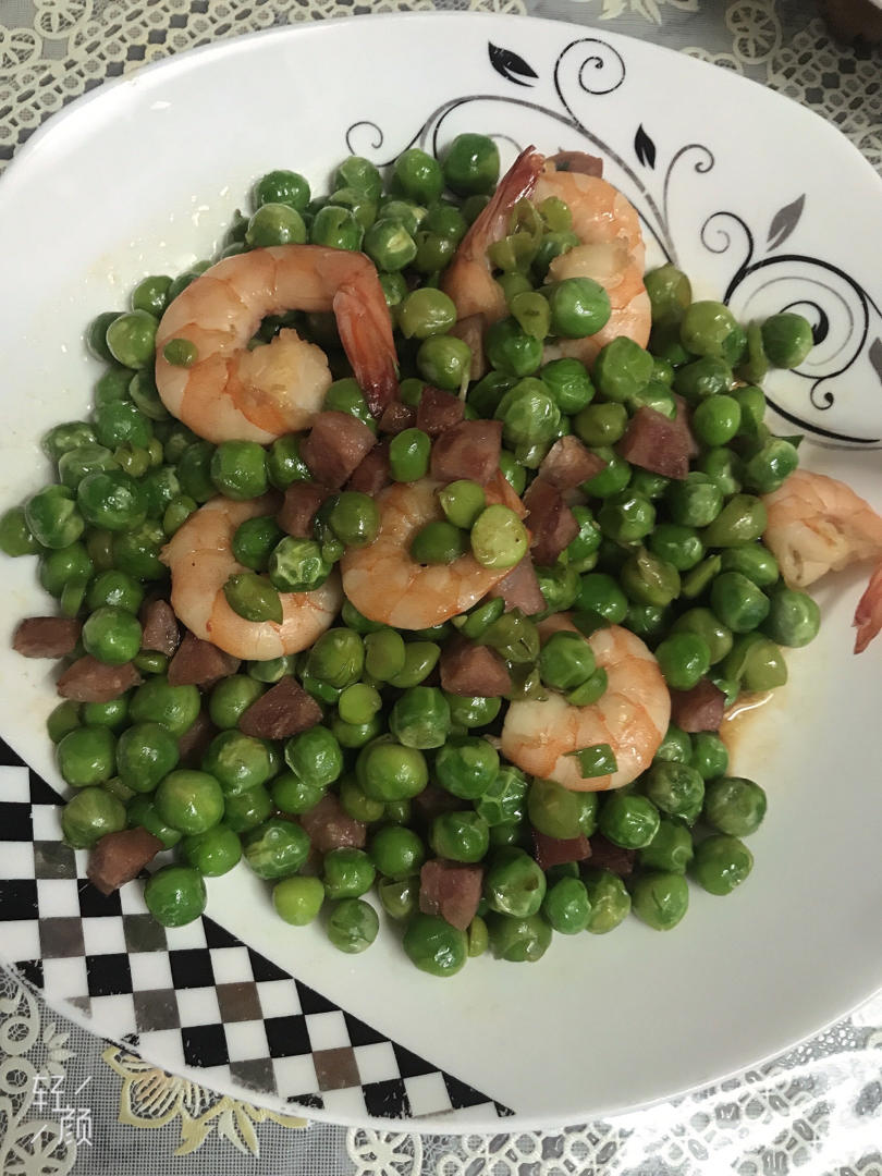 鸡头米甜豆炒虾仁