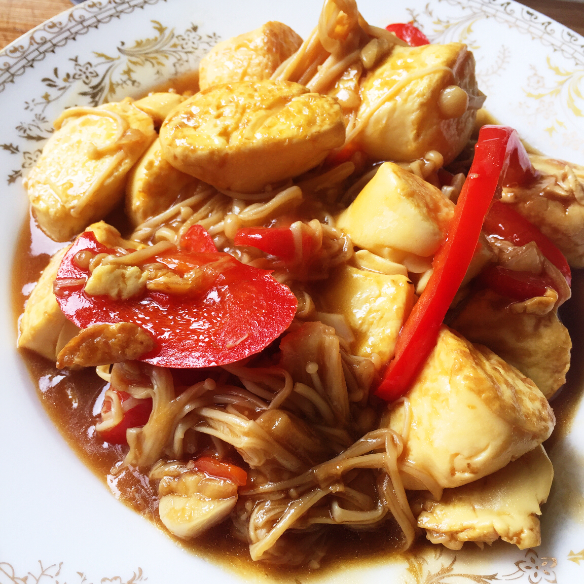 超级下饭菜--金针菇日本豆腐