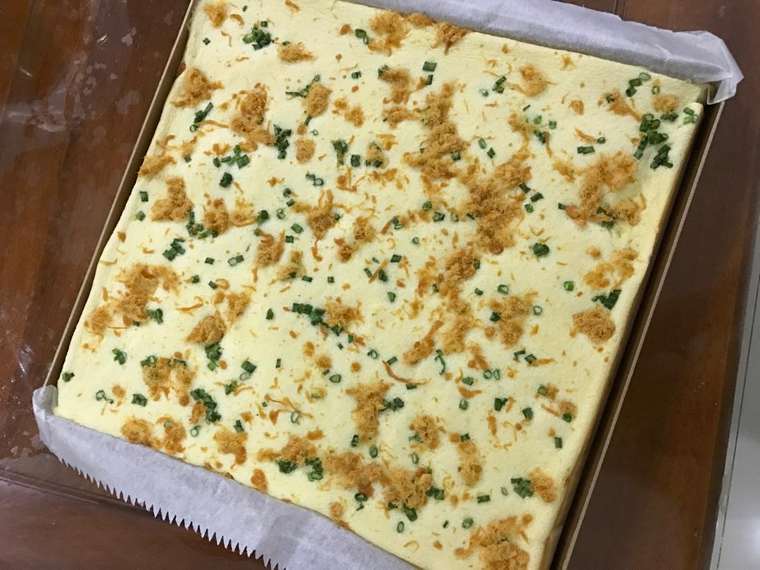 香葱肉松蛋糕卷