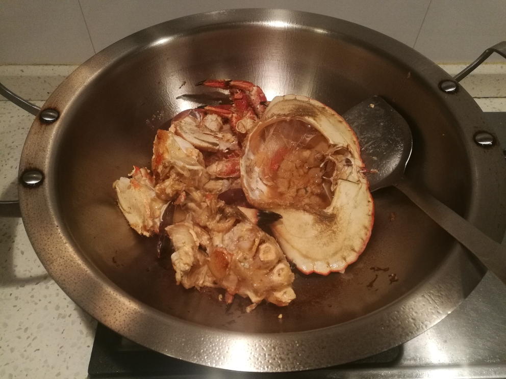 炒面包蟹的做法 步骤3