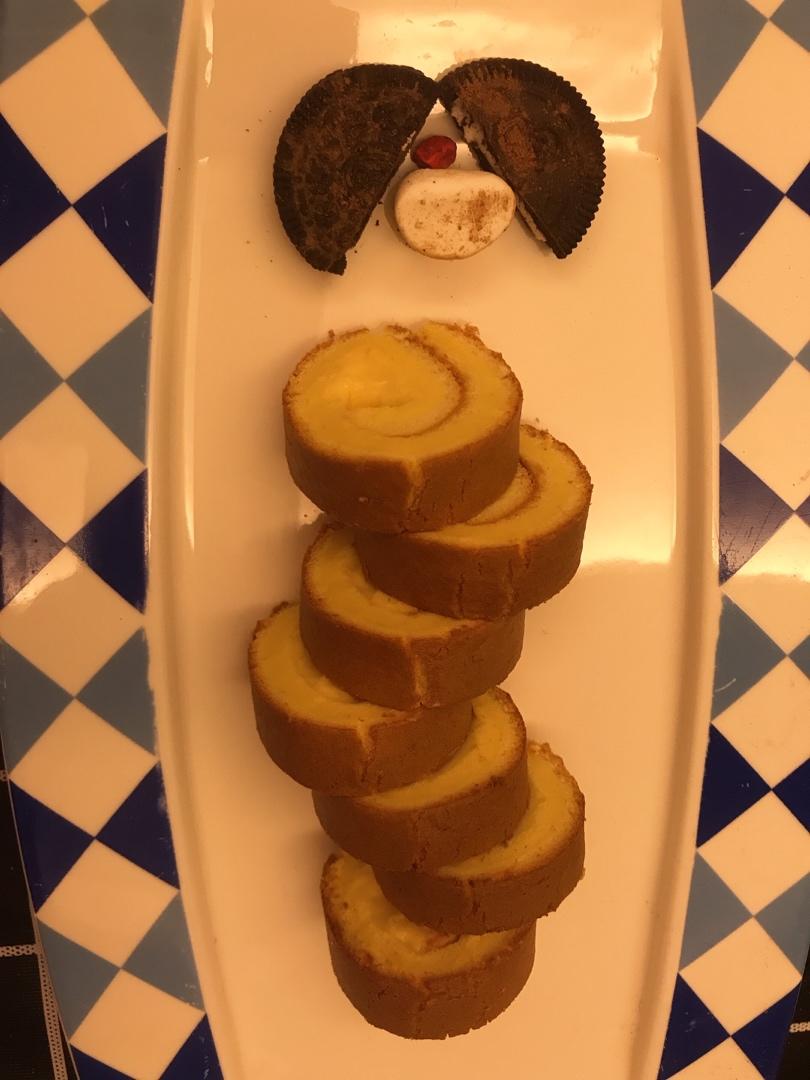 基础原味蛋糕卷