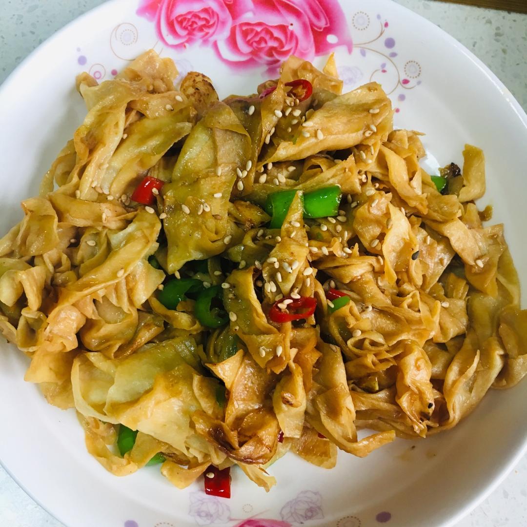 好吃下饭的炒豆皮