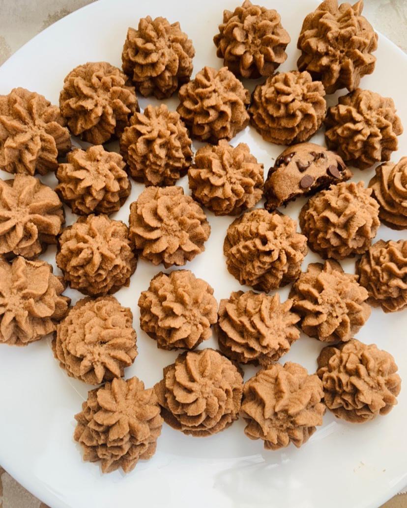 (珍妮曲奇+网红曲奇)咖啡小花配方/烘焙视频饼干篇2