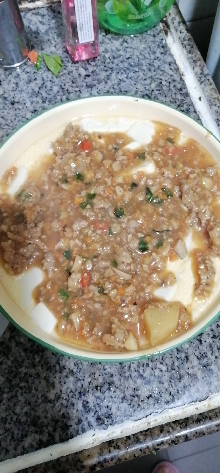 鸡蛋抱豆腐