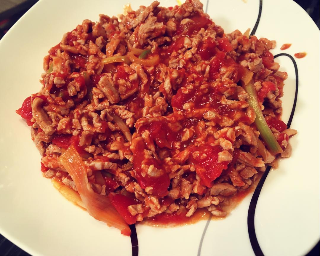 番茄酱肉丝的做法