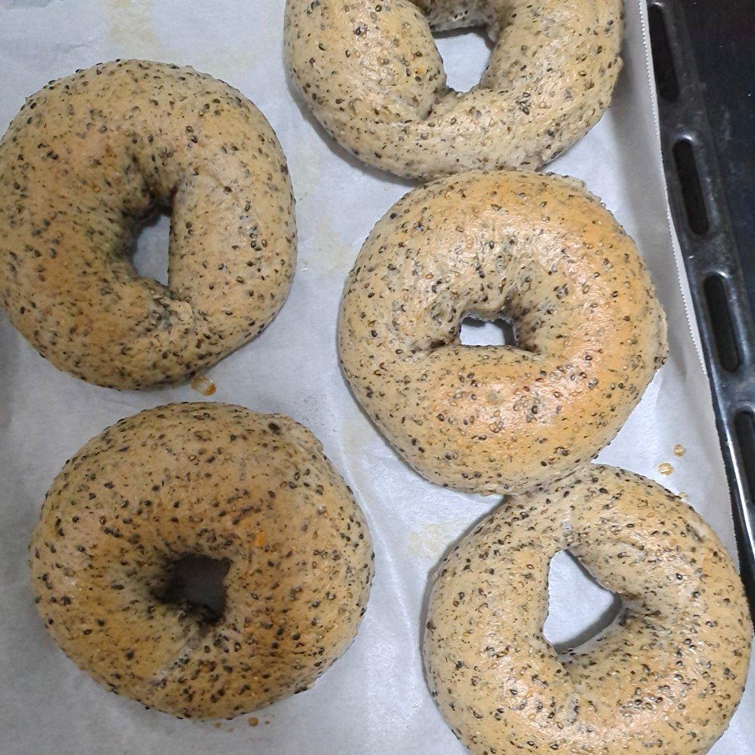 黑芝麻奶酪贝果（消耗马苏里拉）