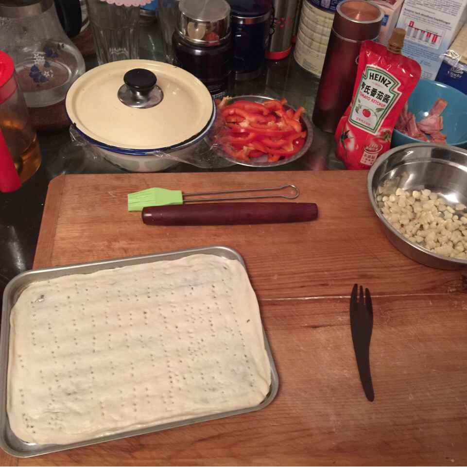 鲜虾培根薄披萨—海氏烤箱定制