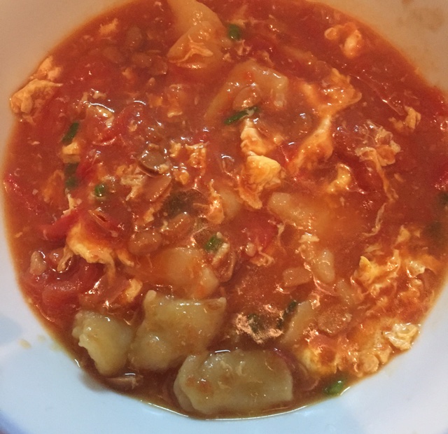番茄鸡蛋疙瘩面