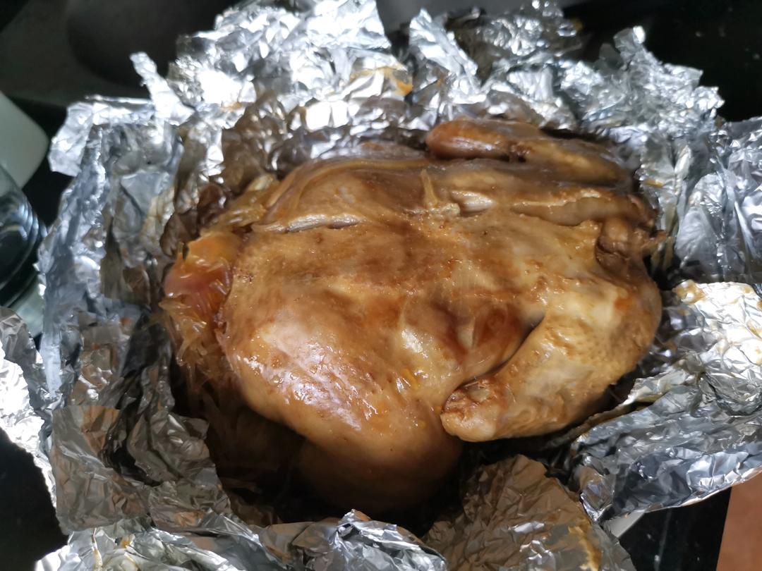 潮汕地区——窑鸡（鸡肚子里有粉丝）烤箱版