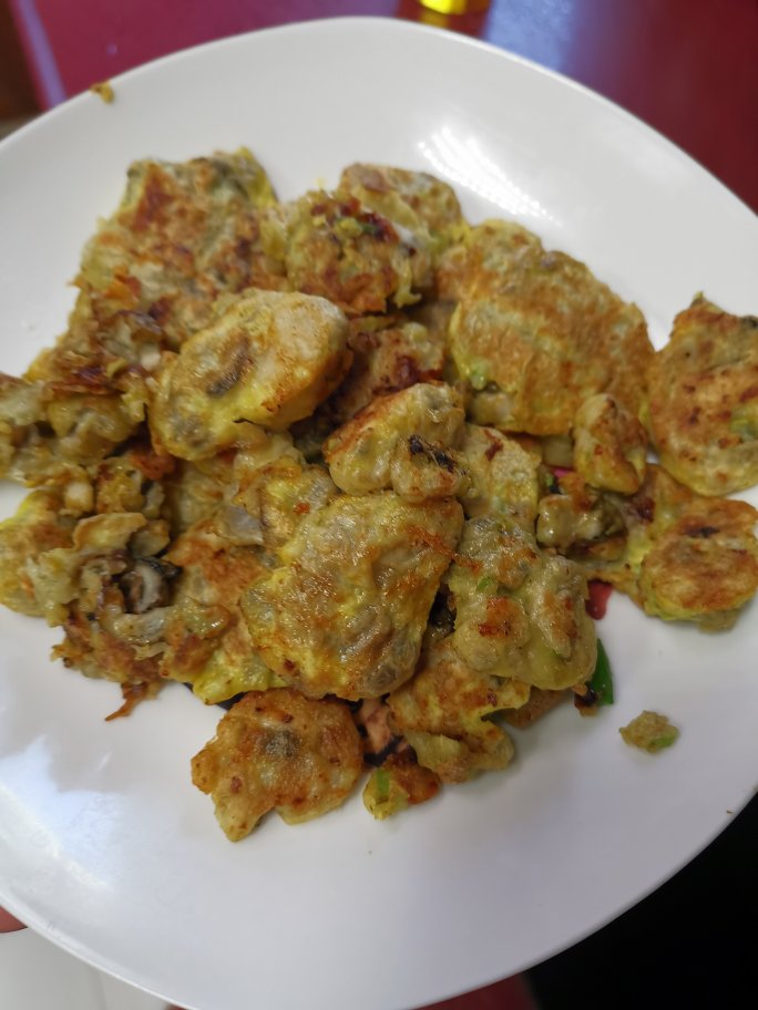 韩国料理——煎牡蛎饼(굴전)