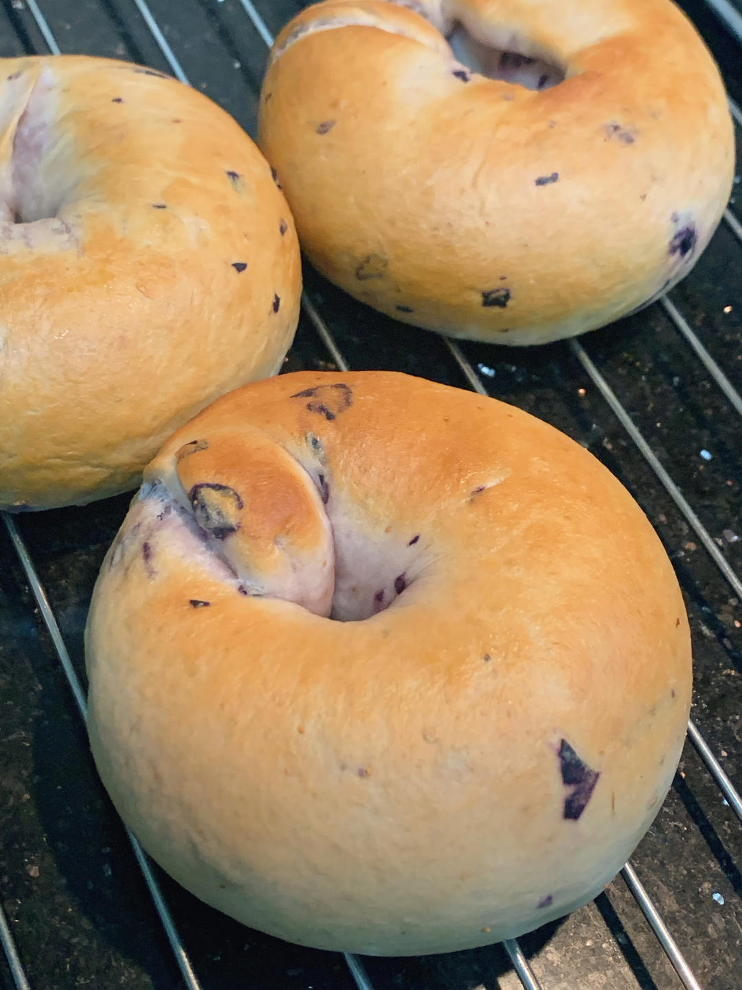 蓝莓乳酪贝果🥯越嚼越香🔥这个配方绝了