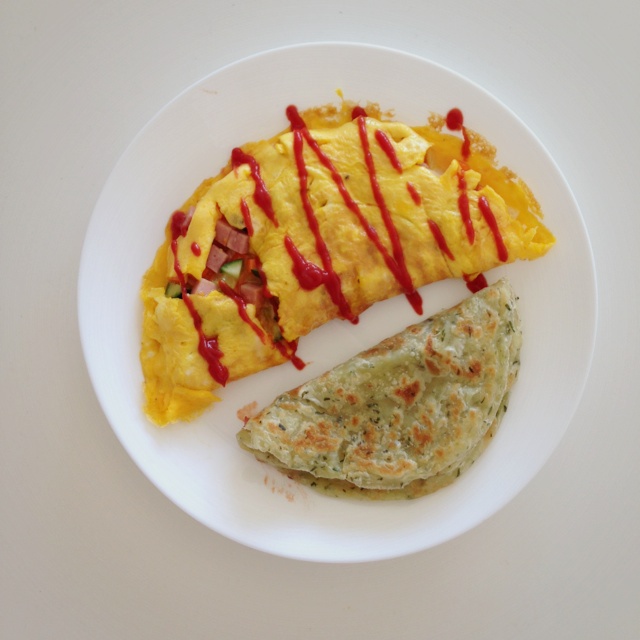 西式乳酪欧姆蛋 omelette