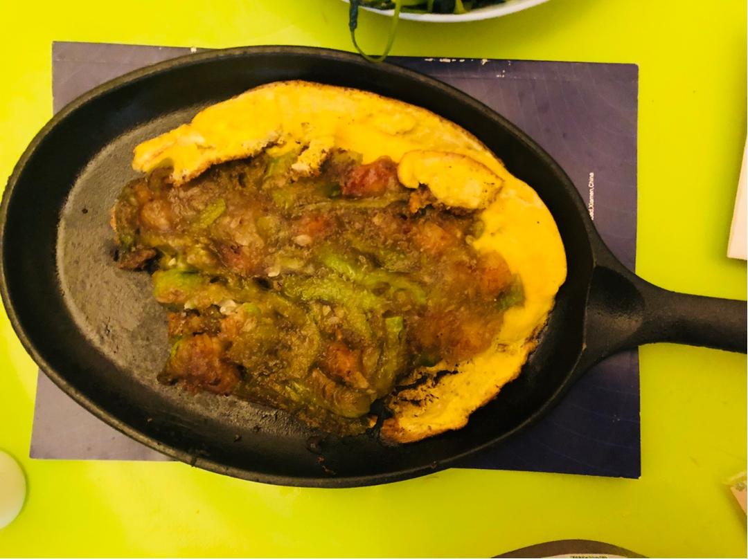 潮汕美食鲜虾秋瓜烙（丝瓜）简易做法