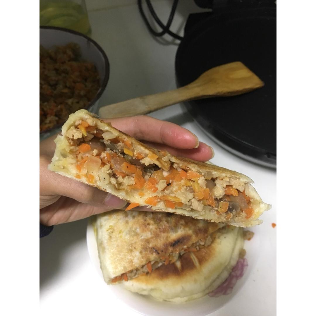 大葱猪肉馅饼（发面）