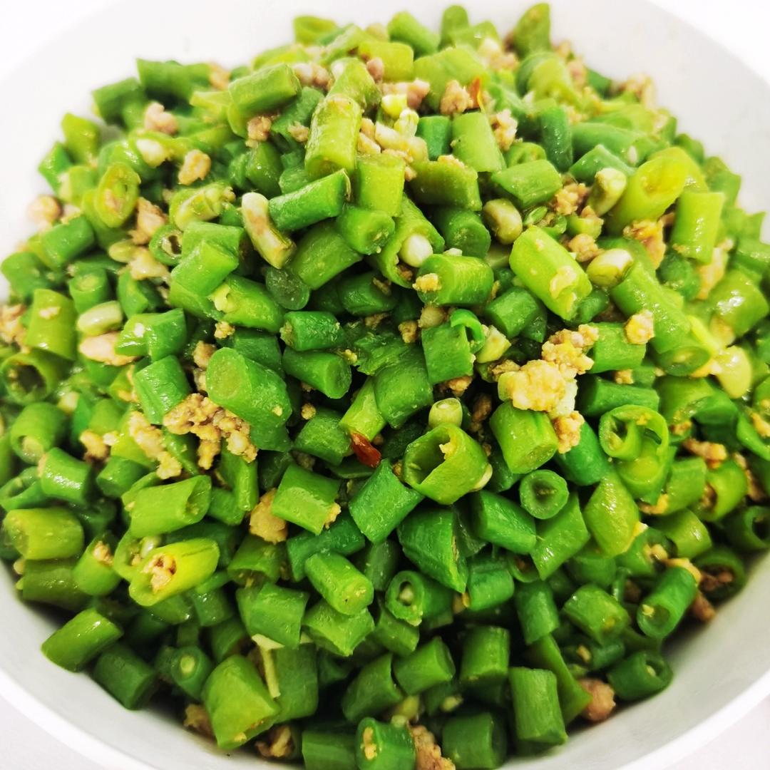肉沫豆角下饭菜