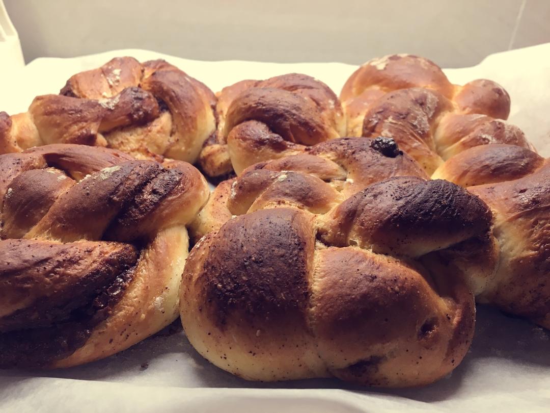 瑞典肉桂卷（附鲜酵母、活性干酵母、即时酵母用量换算公式）