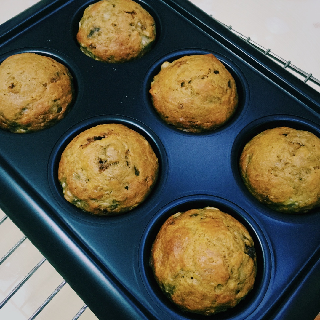 红糖全麦香蕉马芬
