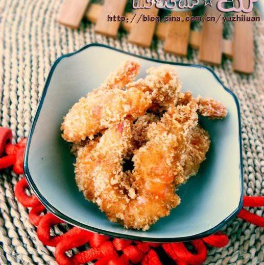 脆壳炸虾的做法