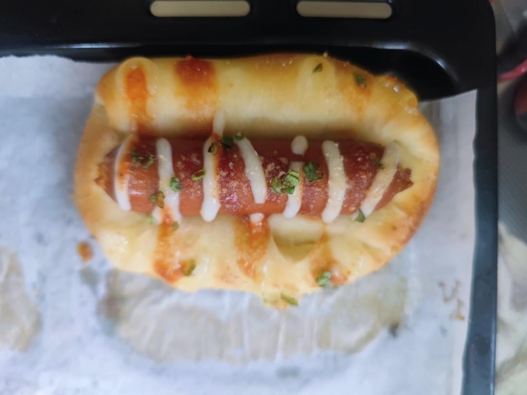 美味的香肠面包