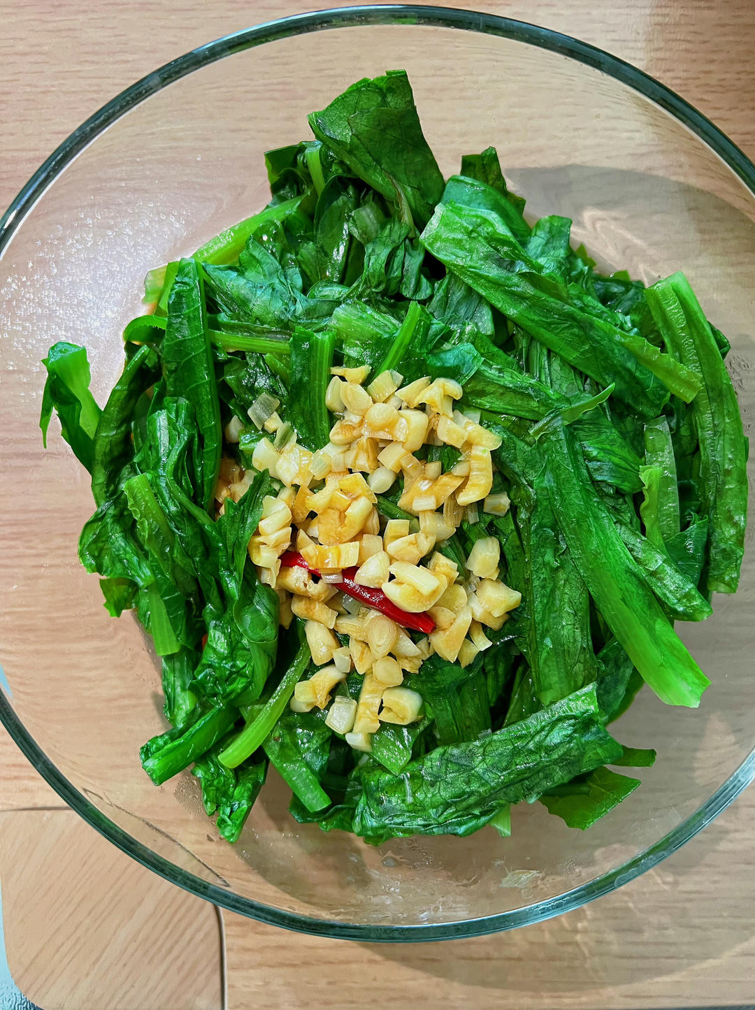 白灼油麦菜——晚间减肥餐