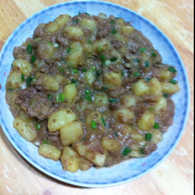 土豆肉末