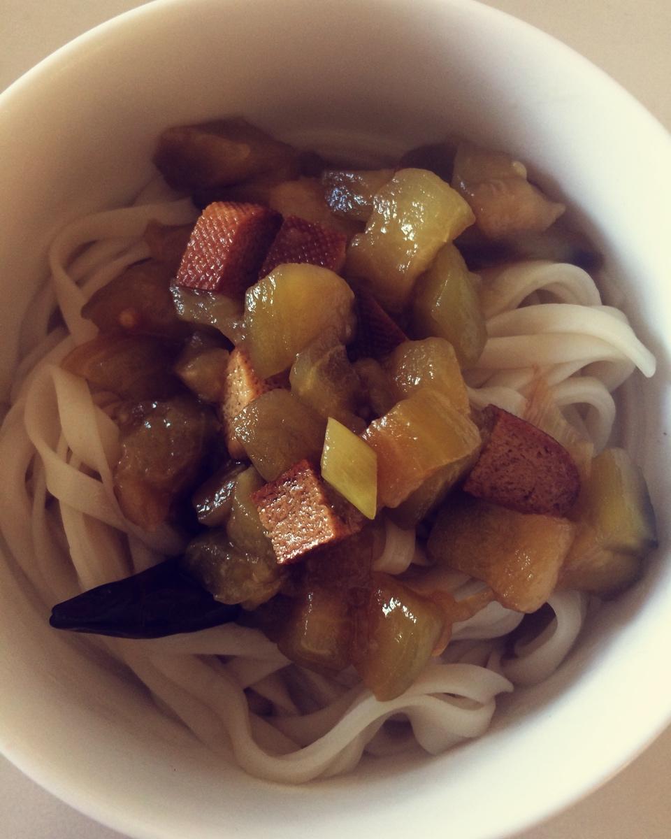 红烧茄丁面
