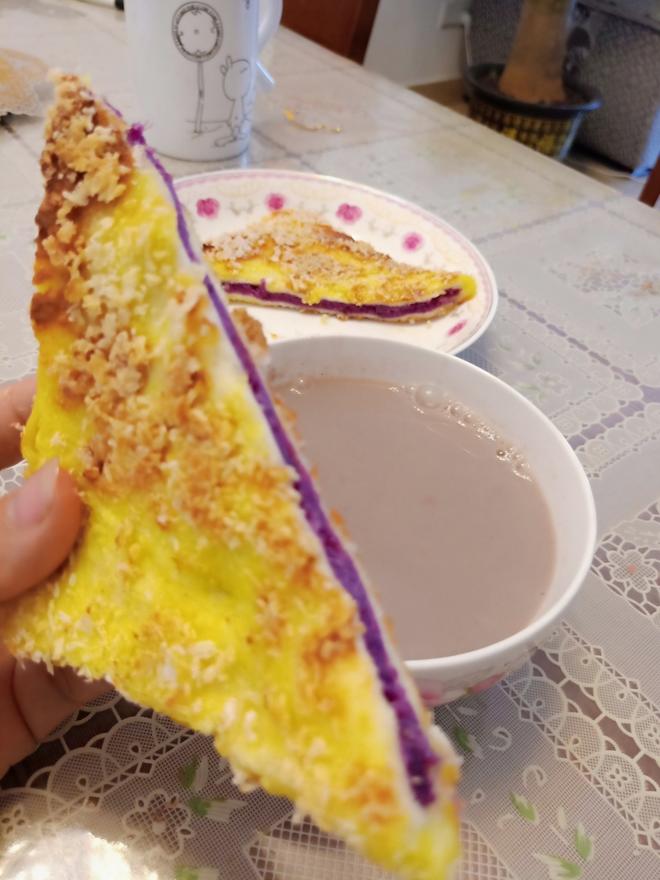 紫薯面包派的做法